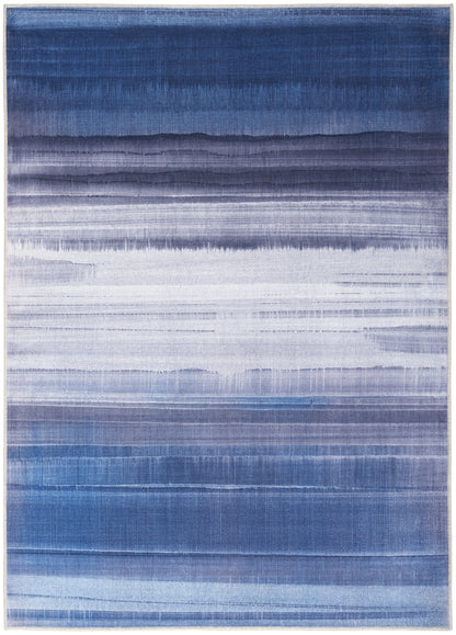 Calvin Klein Launder LDR01 Navy Contemporary Power-loomed Rug