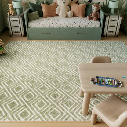 Nourison Home Care Free  Green  Contemporary