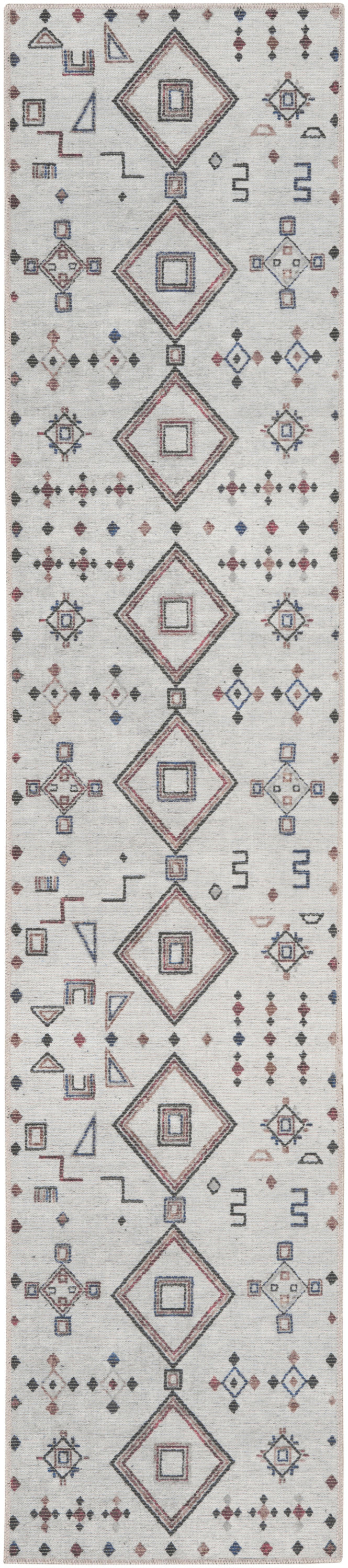 Nourison Home New Concept Washables SR108 Ivory Multicolor Contemporary Machine Woven Rug