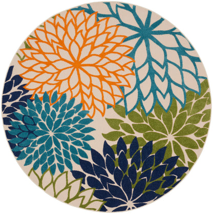 Nourison Home Aloha ALH05 Multicolor Contemporary Power-loomed Rugs