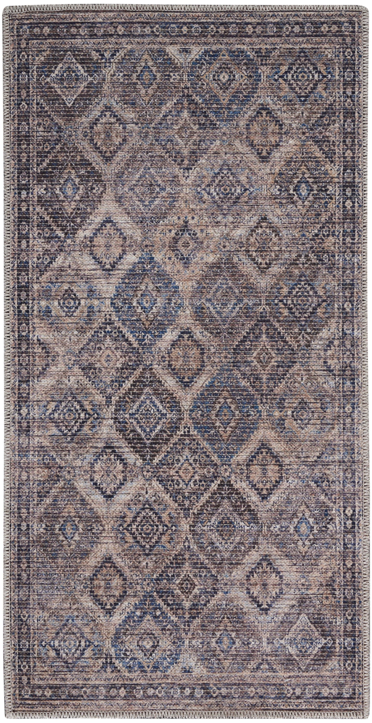 Nourison Home New Concept Washables SR103 Ivory Latte Traditional Machine Woven Rug