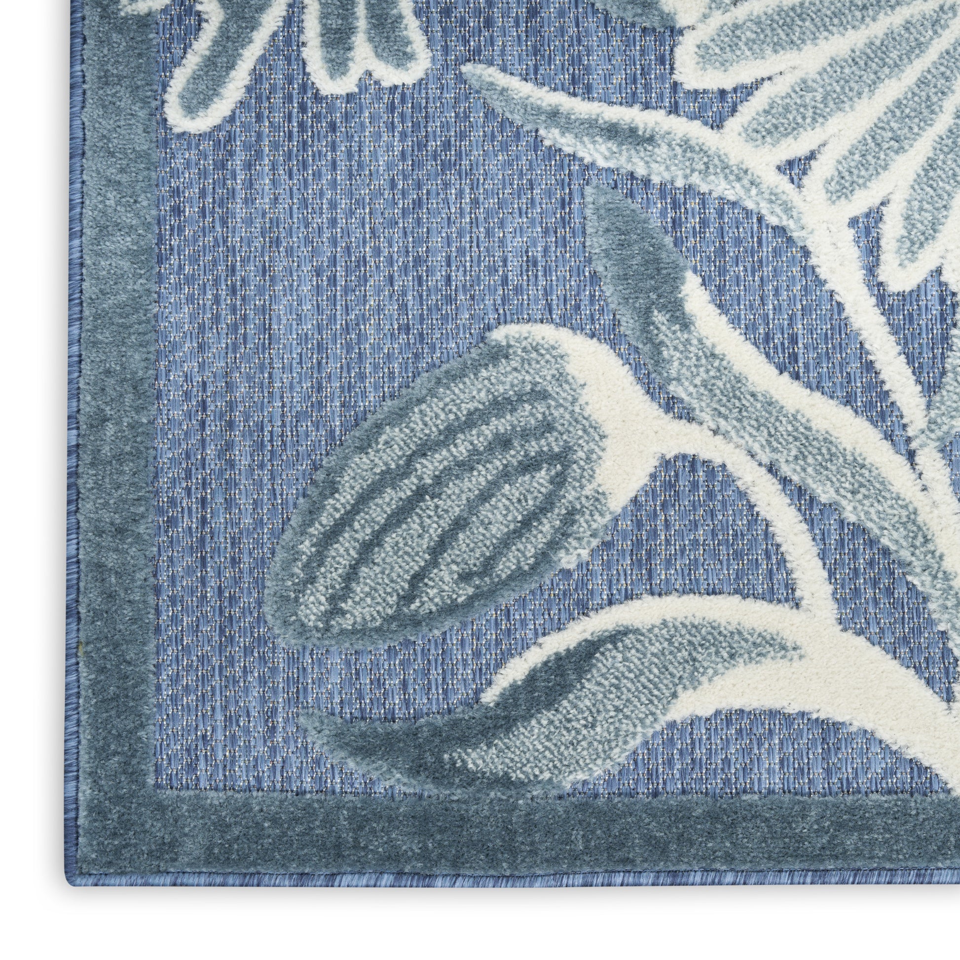 Nourison Home Aloha  Blue  Contemporary
