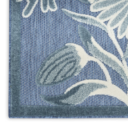 Nourison Home Aloha  Blue  Contemporary
