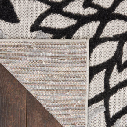 Nourison Home Aloha  Black White  Contemporary