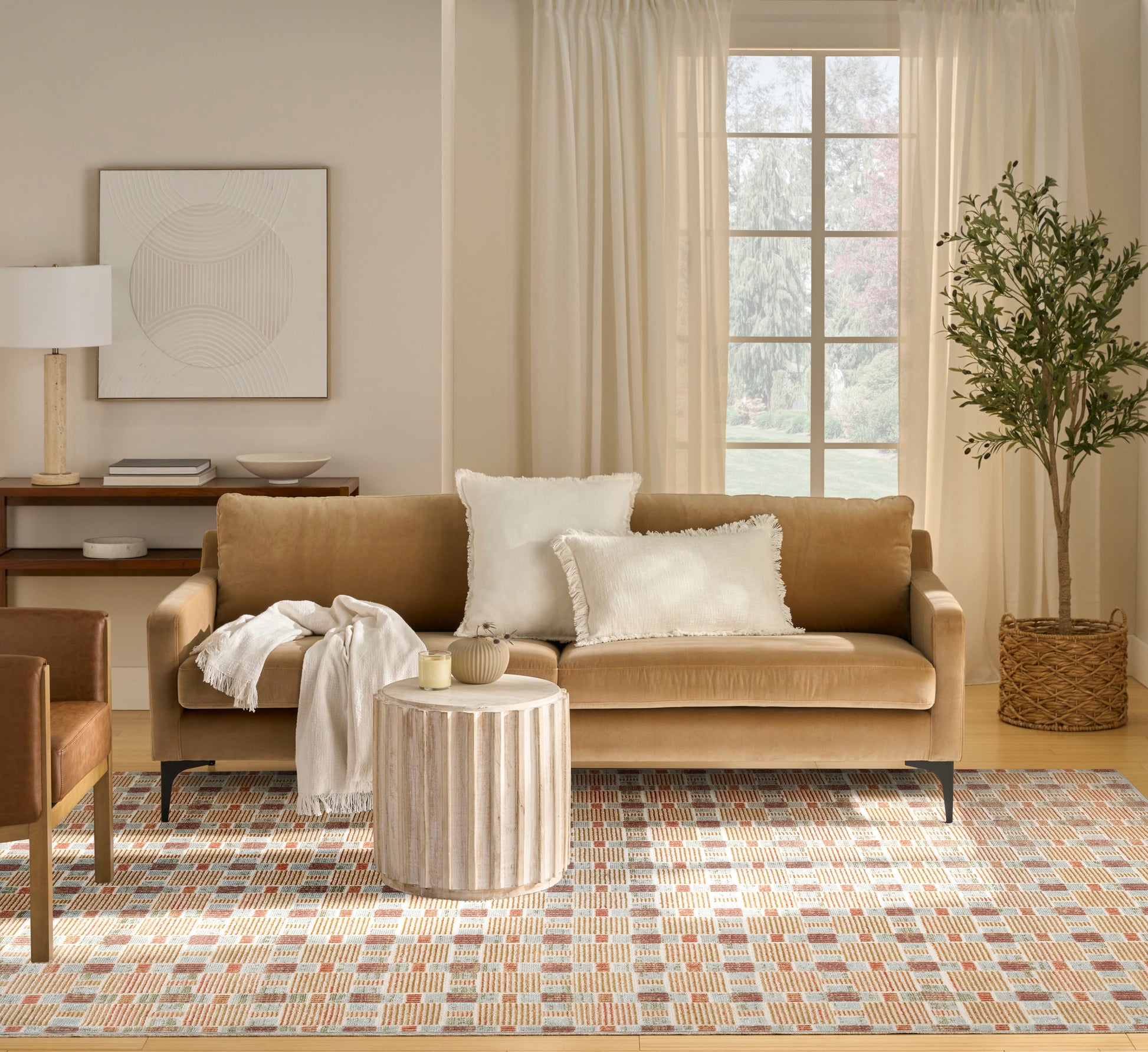 Nourison Home Nordic  Rust Multicolor  Contemporary