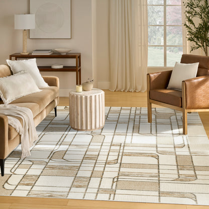 Nourison Home Nordic  Ivory Multicolor  Contemporary