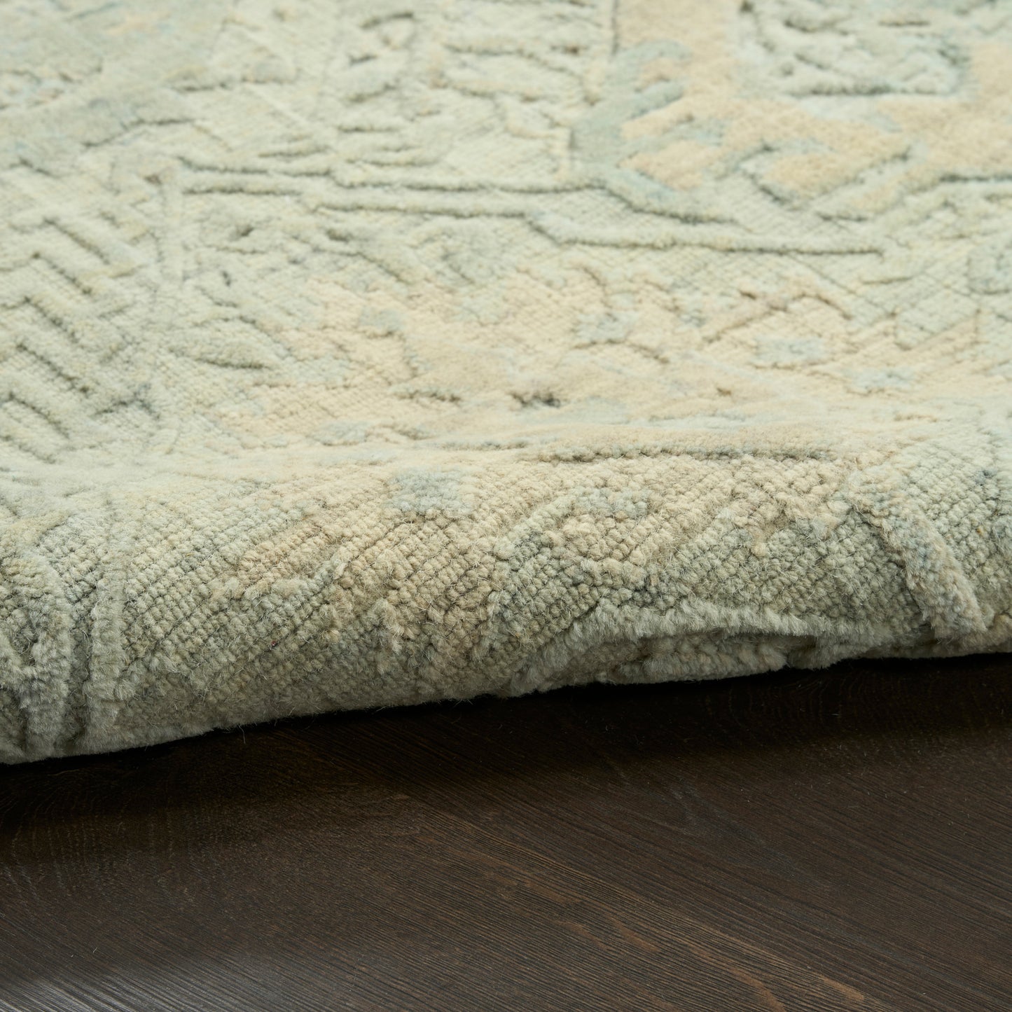 Nourison Home Ravello  Aqua Taupe  Traditional