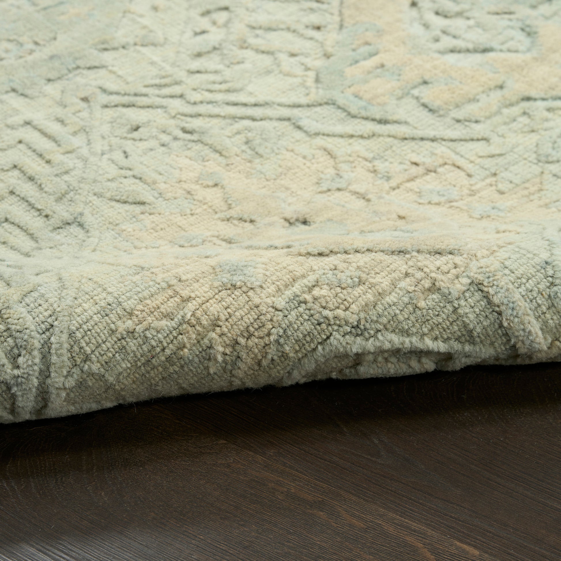 Nourison Home Ravello  Aqua Taupe  Traditional