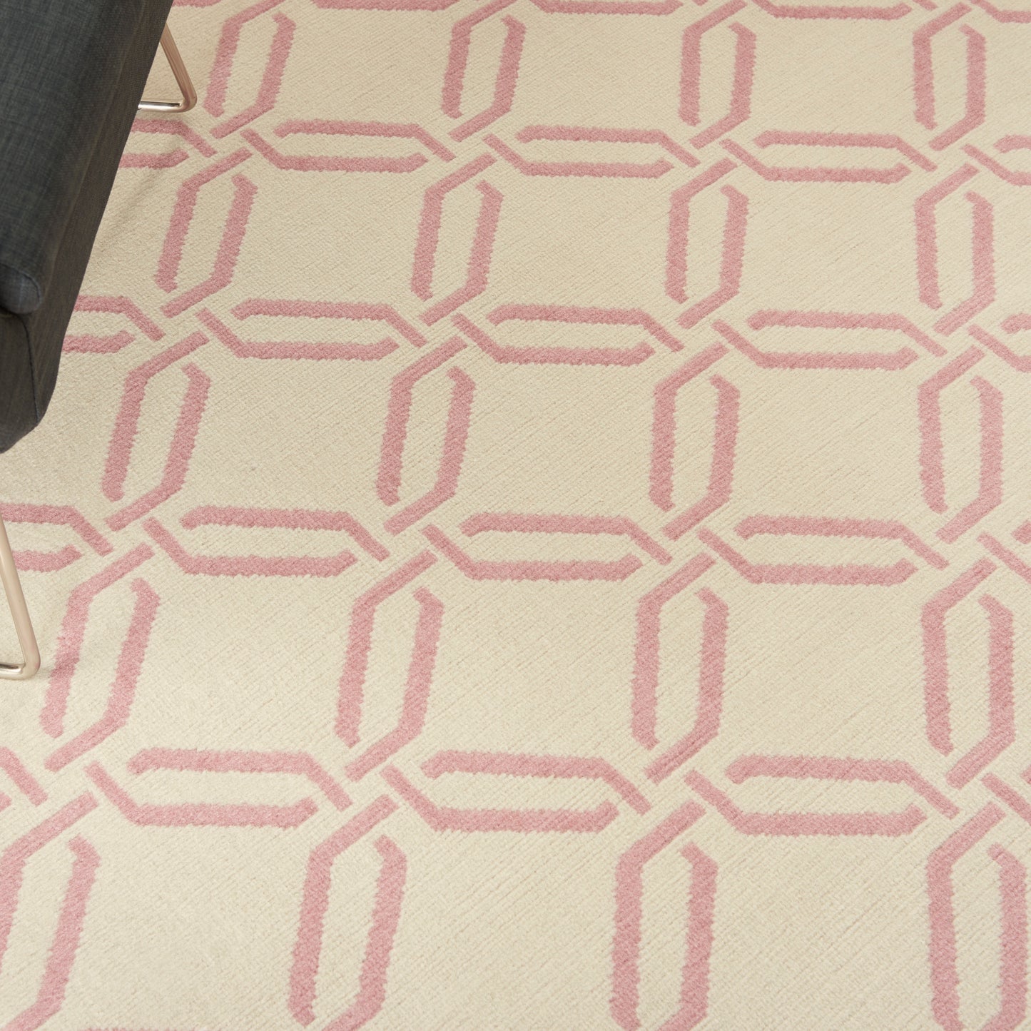 Nourison Home Jubilant  Ivory Pink  Contemporary