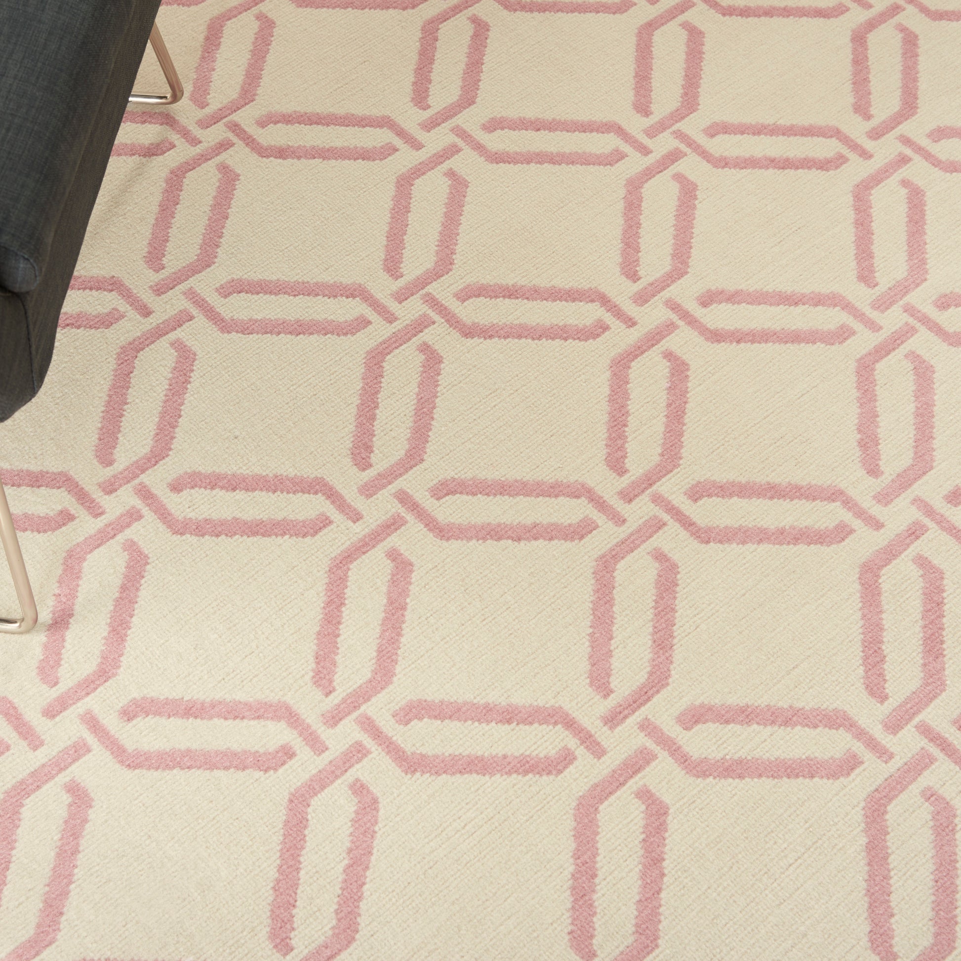 Nourison Home Jubilant  Ivory Pink  Contemporary