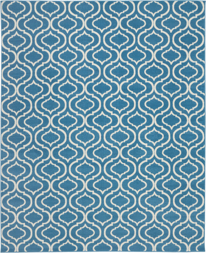 Nourison Home Jubilant JUB19 Blue Transitional Power-loomed Rug