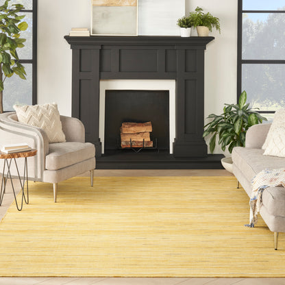 Nourison Home Interweave  Yellow  Contemporary