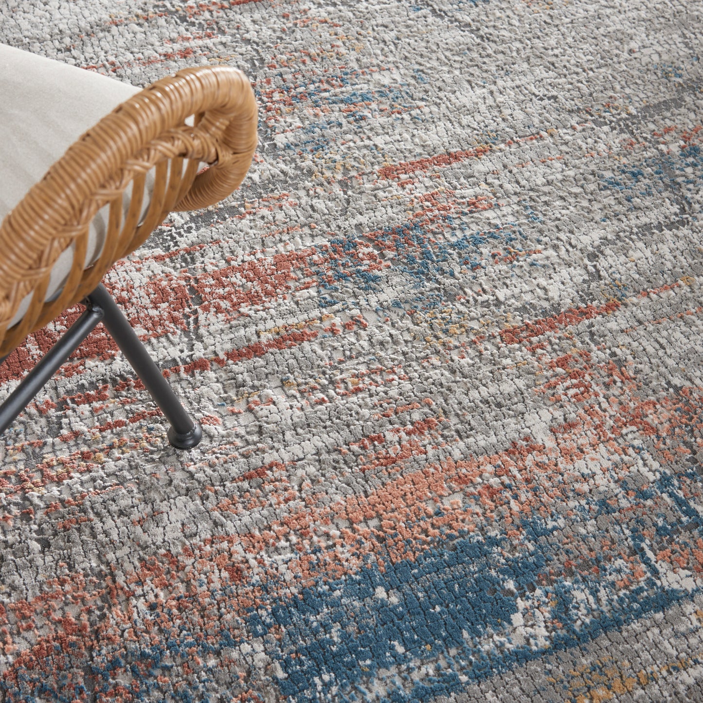 Nourison Home Rustic Textures  Multicolor  Contemporary