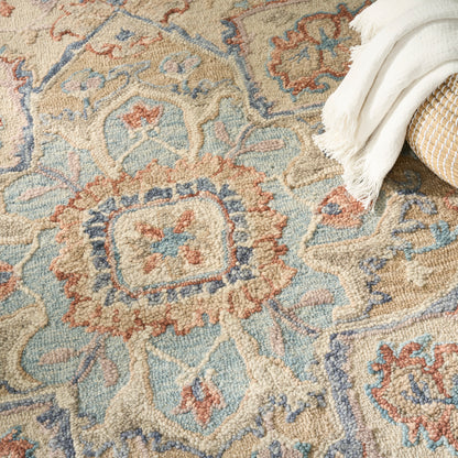 Nourison Home Maison  Light Blue Ivory  Traditional