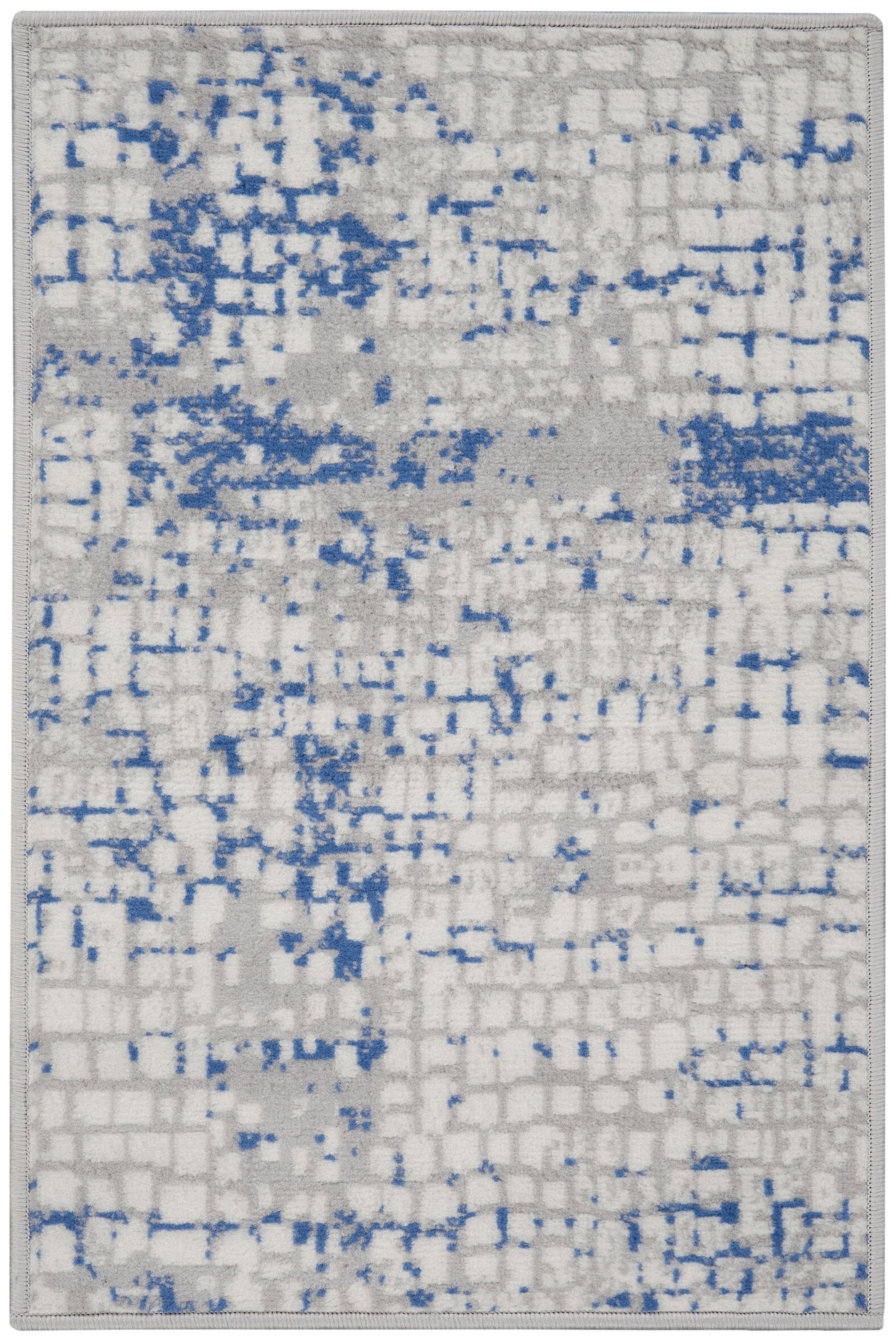 Nourison Home Whimsicle WHS07 Grey Blue Contemporary Power-loomed Rug