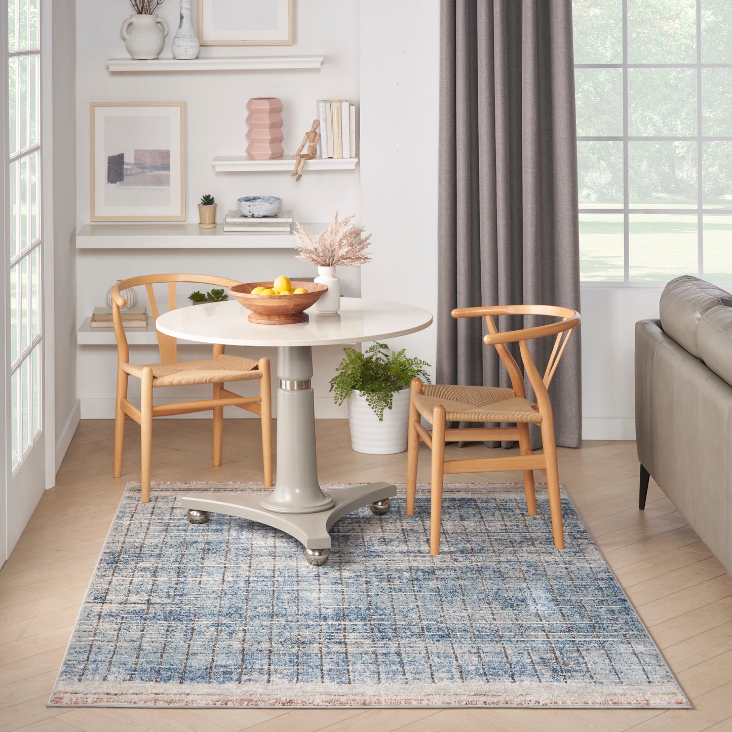 Nourison Home Quarry  Blue  Contemporary