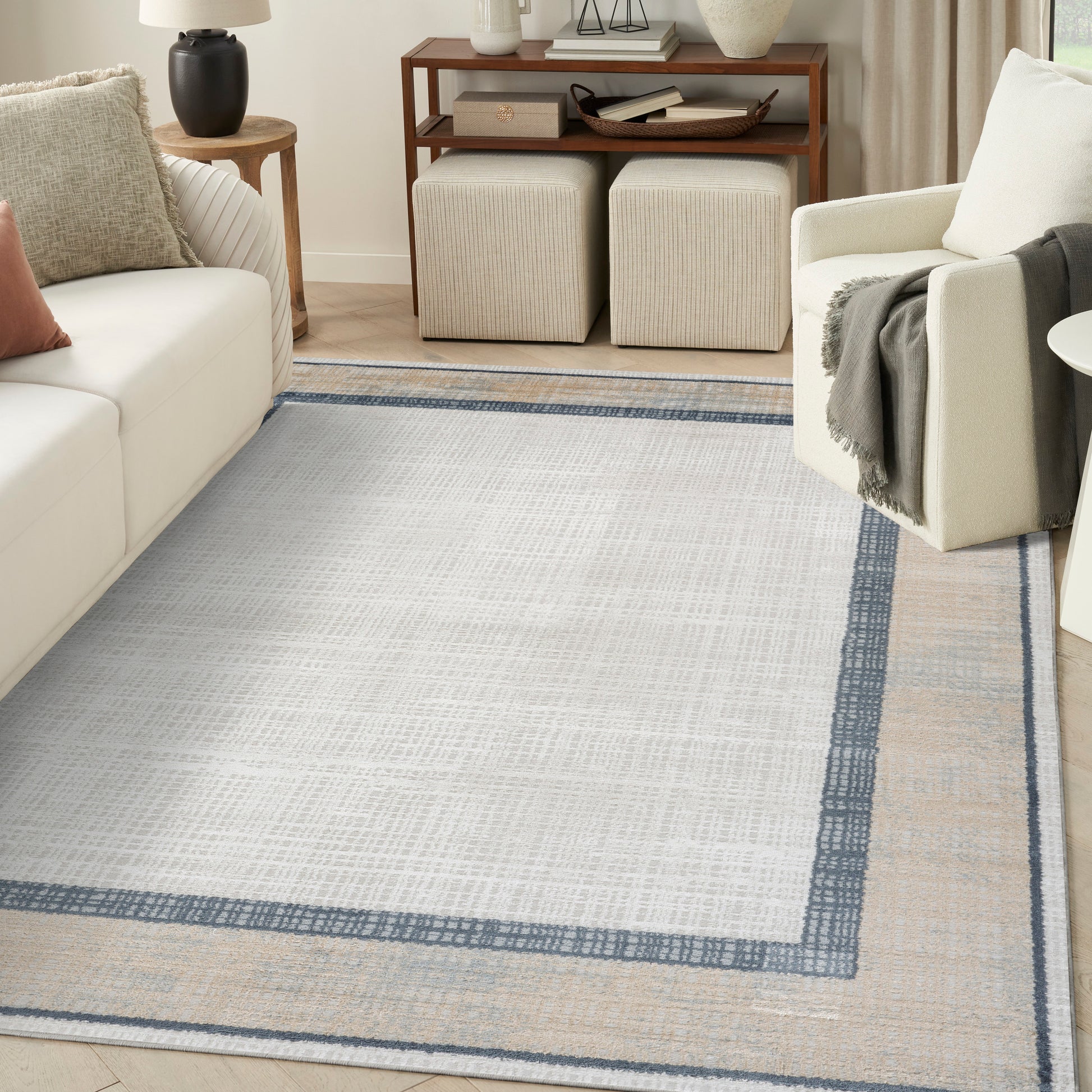 Nourison Home Dekor  Grey Navy  Contemporary