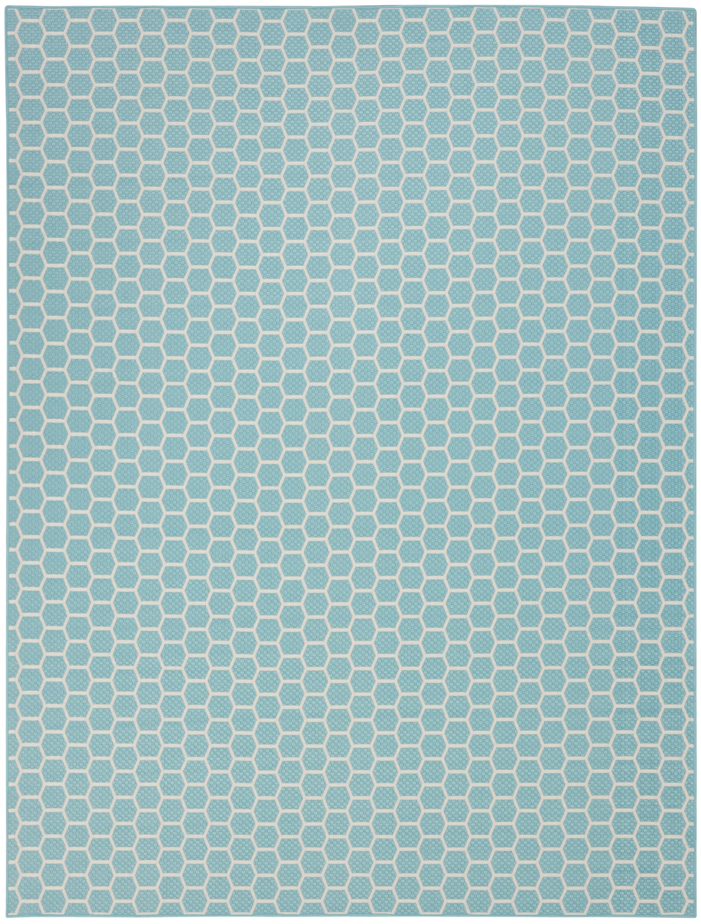 Nourison Home Twist Reversible TWS01 Aqua Contemporary Loom-woven Rug