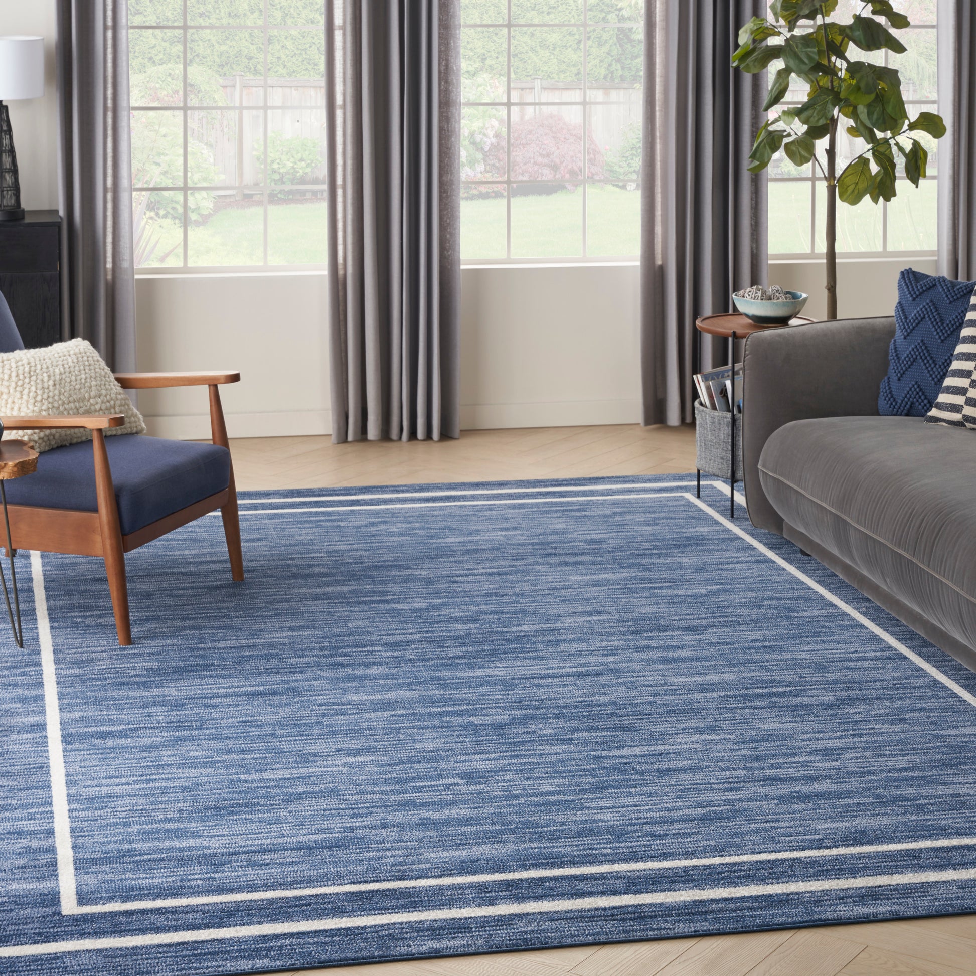Nourison Home Nourison Essentials  Navy Ivory  Contemporary