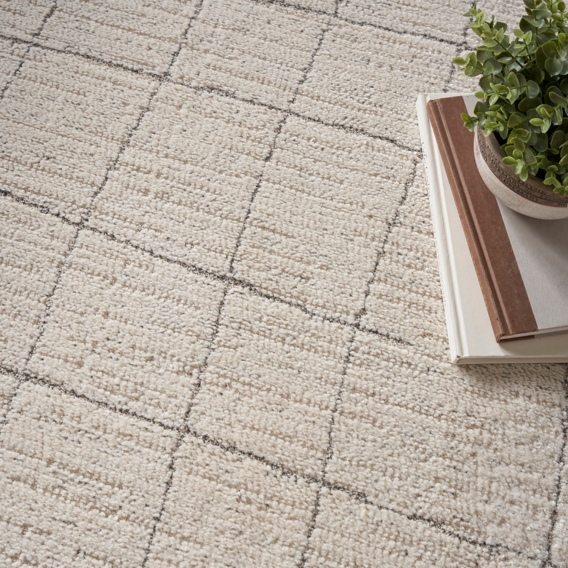 Nourison Home Andes  Ivory Grey  Contemporary