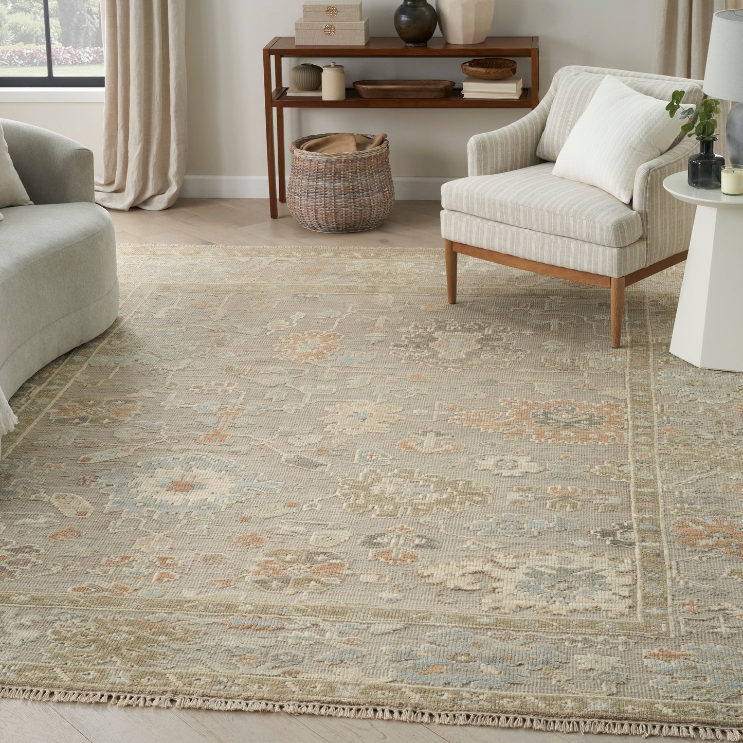 Nourison Home Whispers  Taupe  Traditional