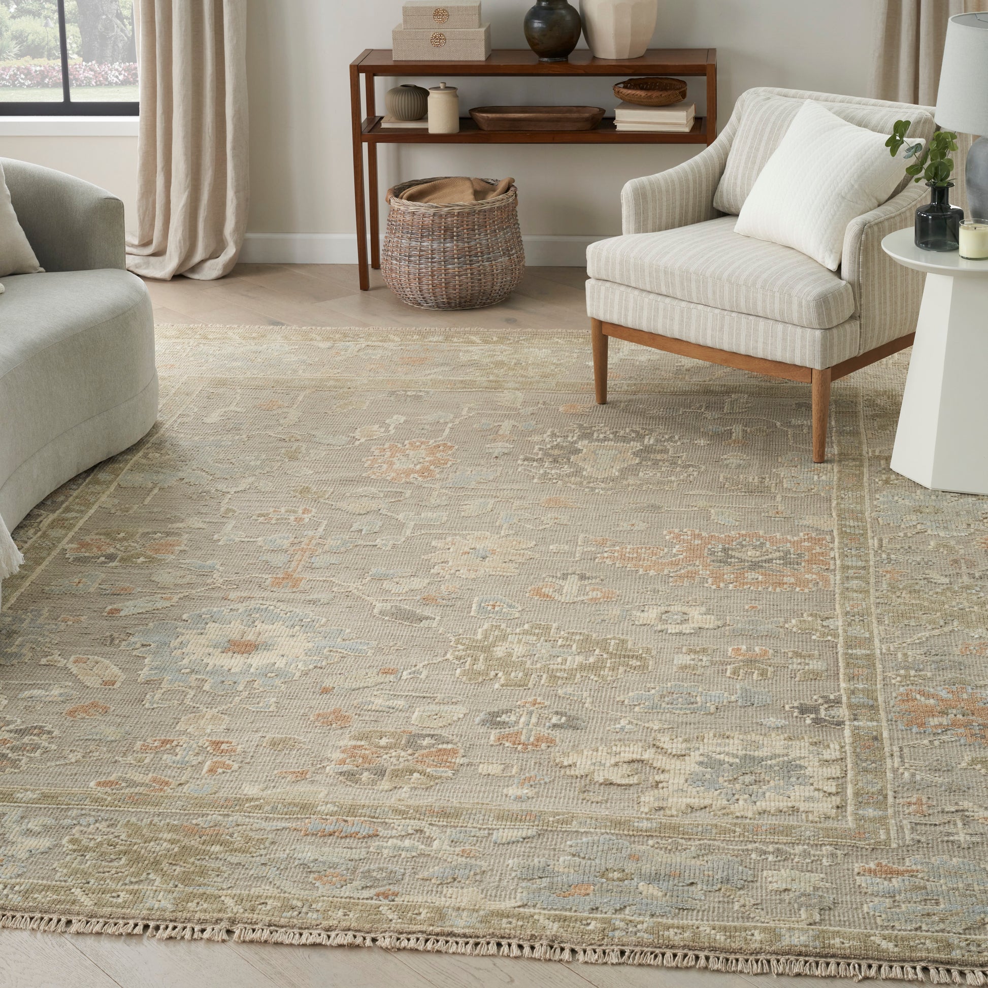 Nourison Home Whispers  Taupe  Traditional