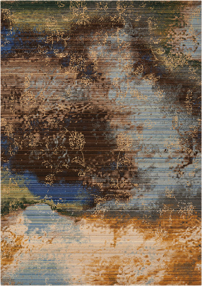 Nourison Home Rhapsody RH016 Ocean Transitional Loomed Rug