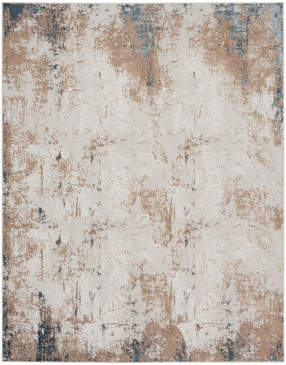 Nourison Home Glitz GLZ06 Taupe Multicolor Contemporary Power-loomed Rug