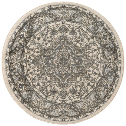 Nourison Home Quarry QUA05 Ivory Blue Transitional Power-loomed Rugs
