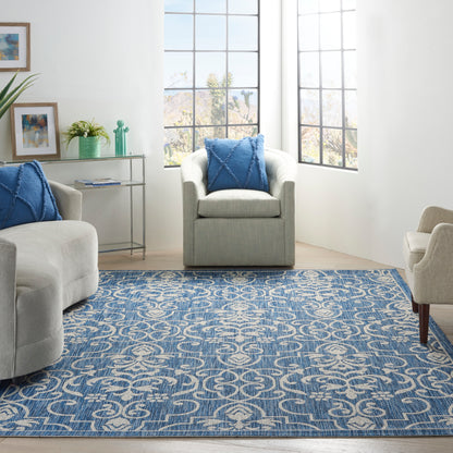 Nourison Home Country Side  Denim  Transitional