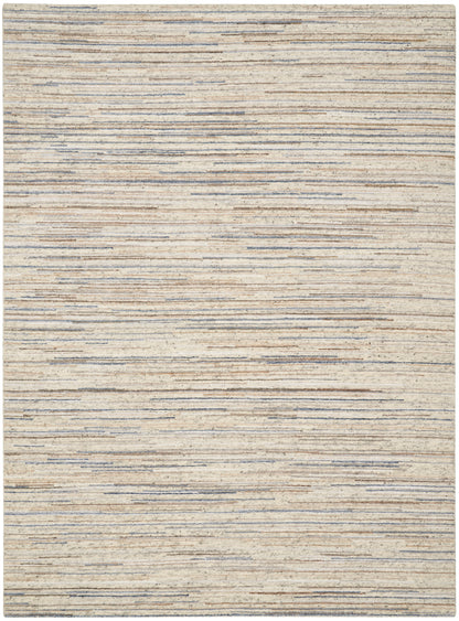 Nourison Home Plateau PAE01 Ivory Contemporary Knotted Rug