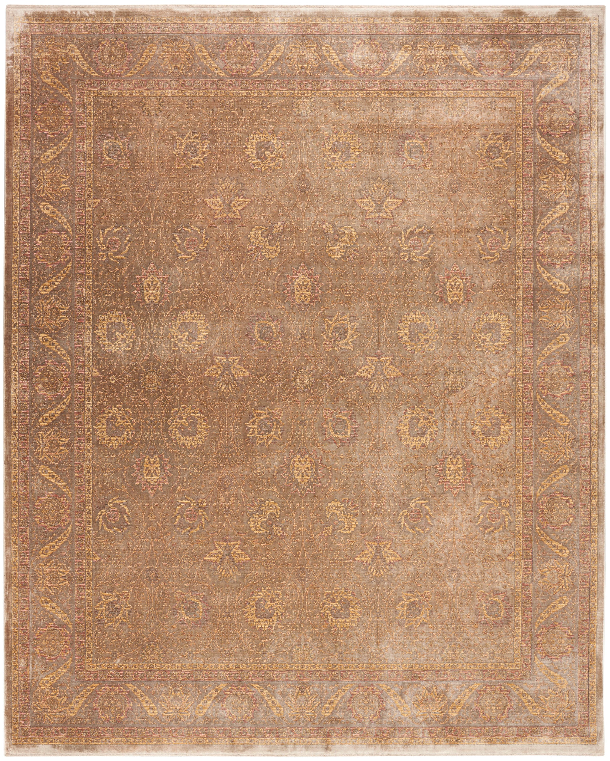 Nourison Home Luxurious  Taupe  Traditional