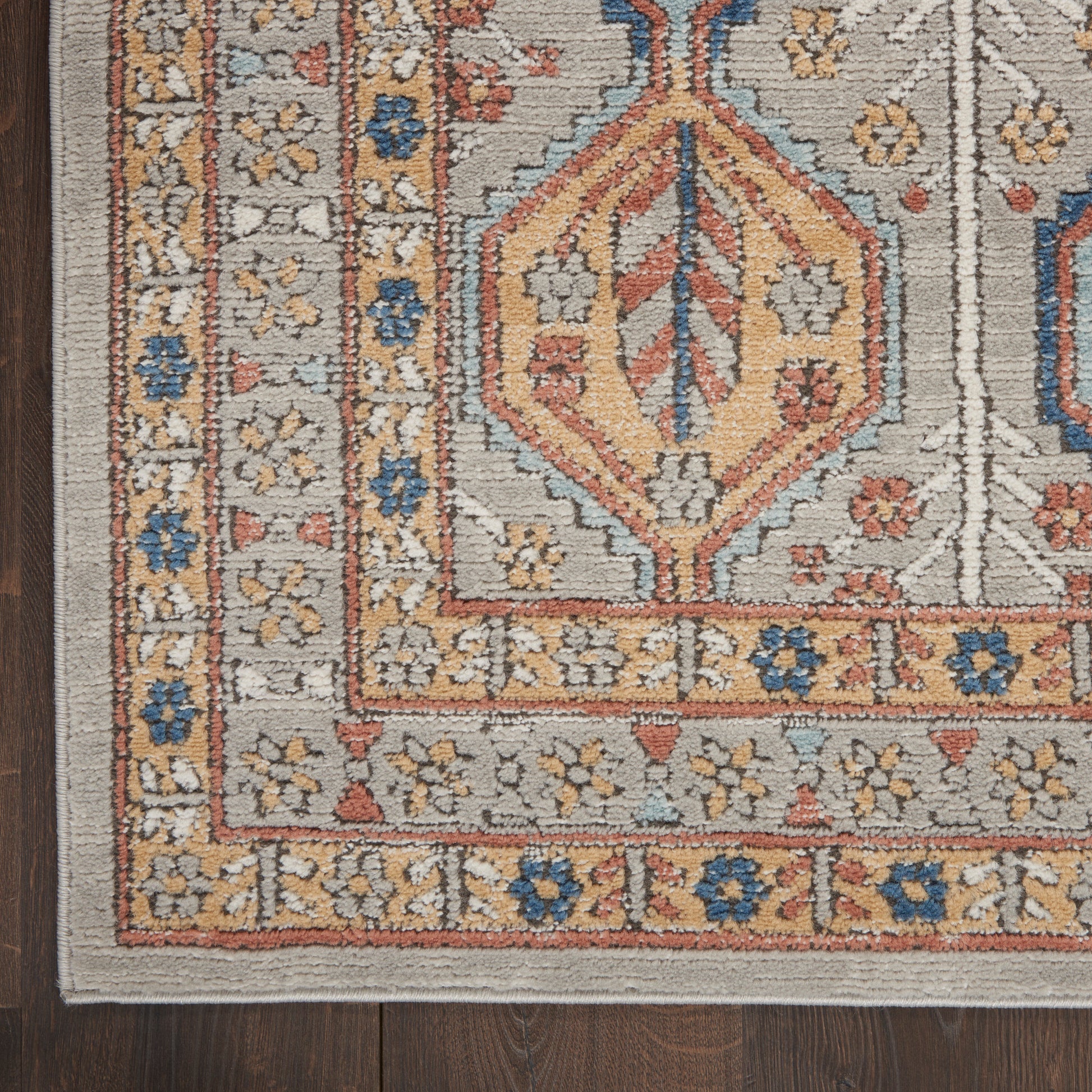 Nourison Home Quarry  Grey Multicolor  Contemporary