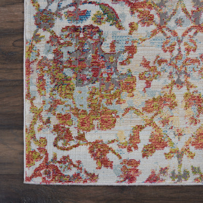 Nourison Home Ankara Global  Ivory Orange  Transitional