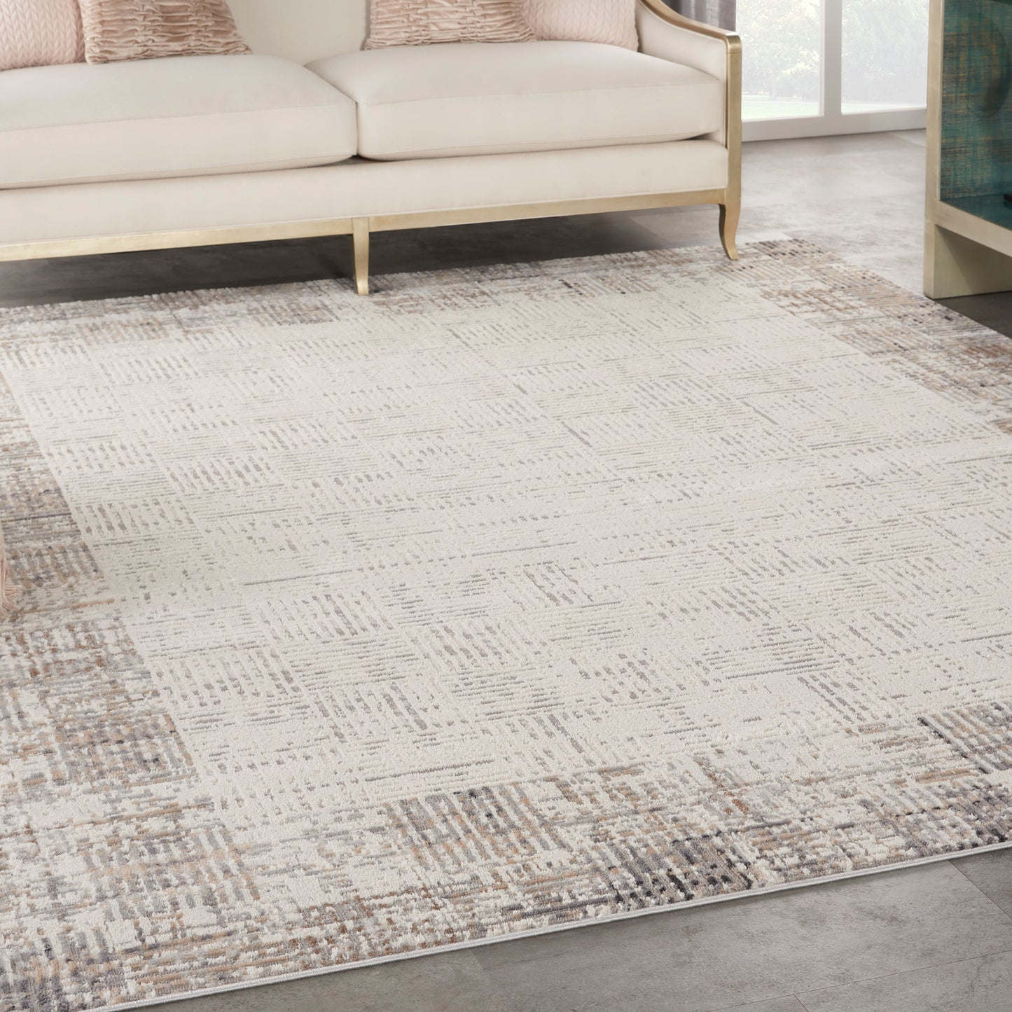 Nourison Home Elation  Ivory Grey  Contemporary