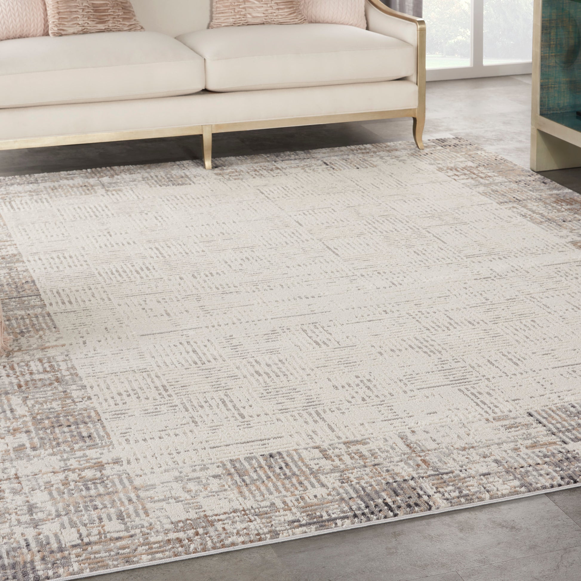 Nourison Home Elation  Ivory Grey  Contemporary