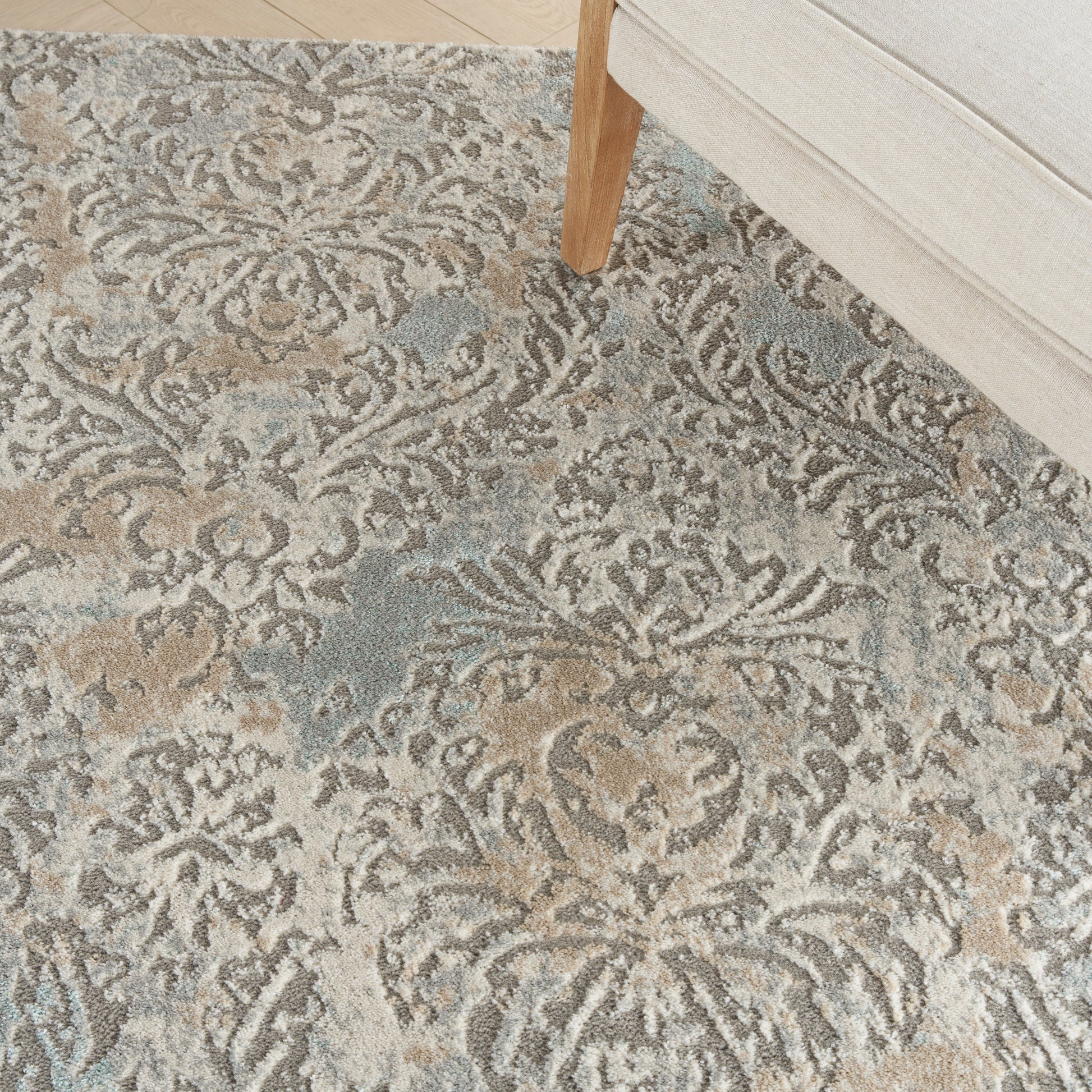 Nourison Home Marmara  Grey Ivory  Contemporary