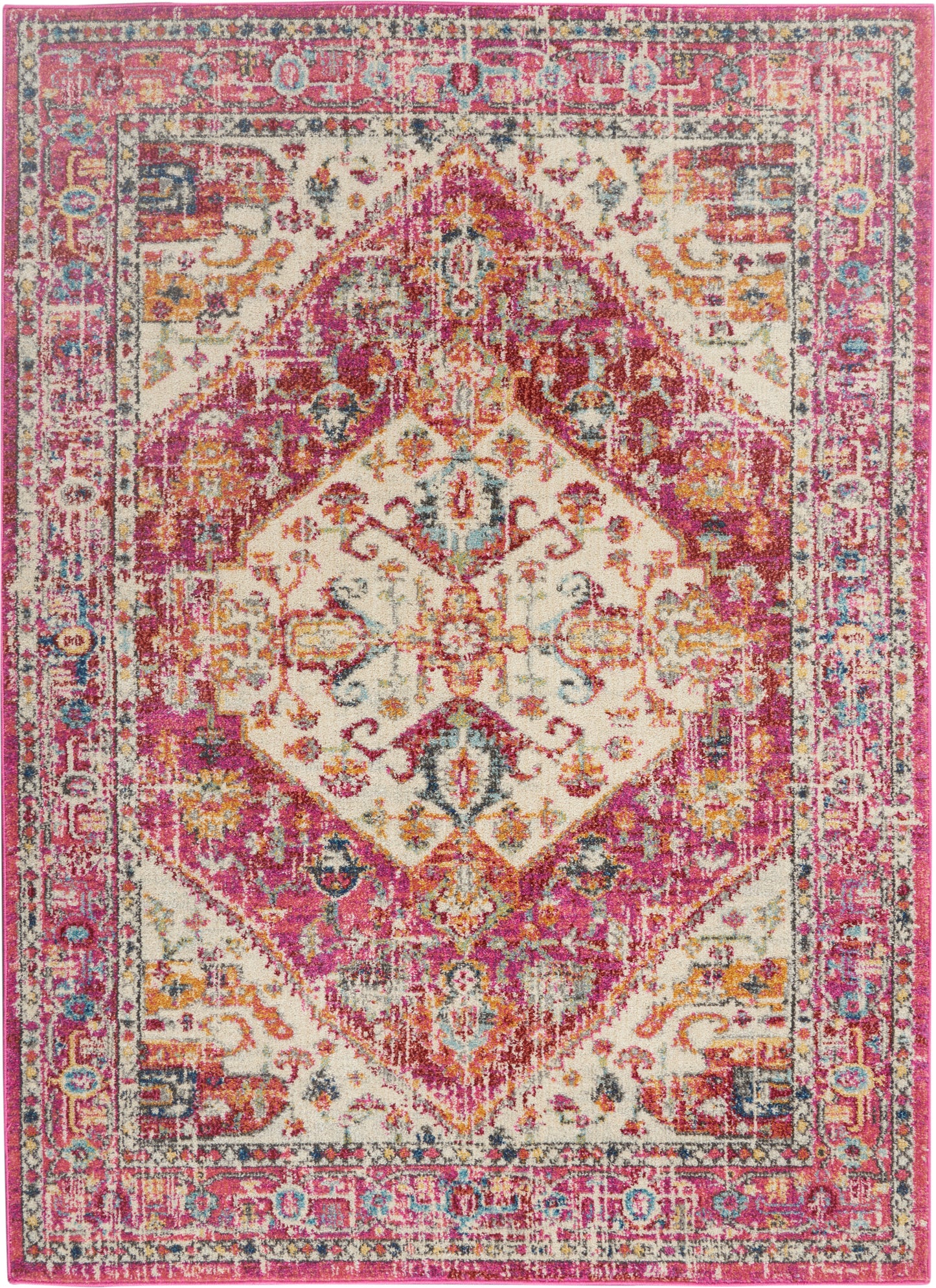 Nourison Home Passion  Ivory Pink  Traditional