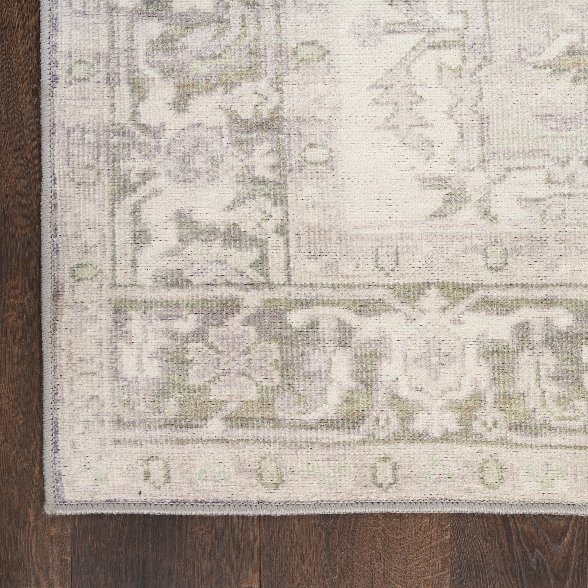 Nourison Home Vintage Washables  Green  Traditional