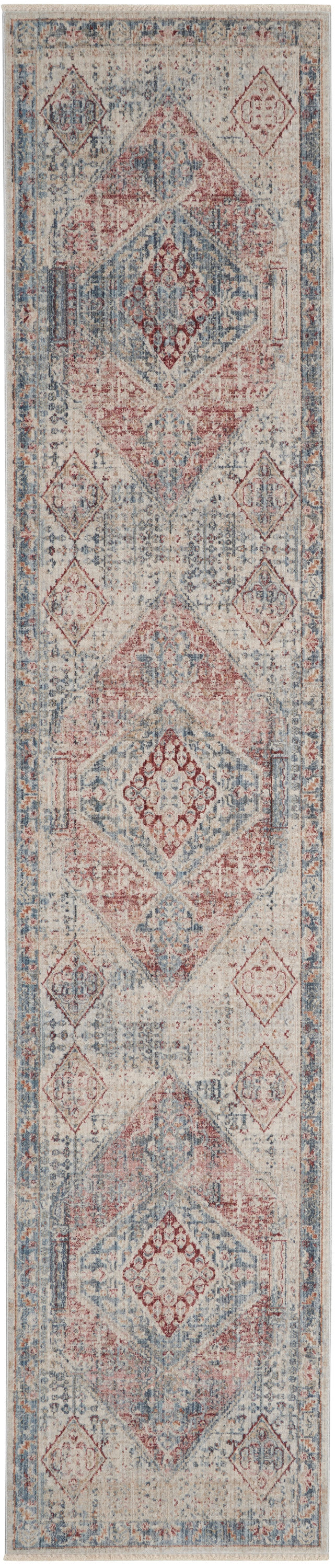 Nourison Home Homestead HMS03 Blue Grey Traditional Power-loomed Rug