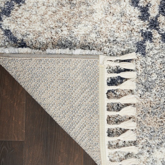 Nourison Home Oslo Shag  Silver Grey  Contemporary