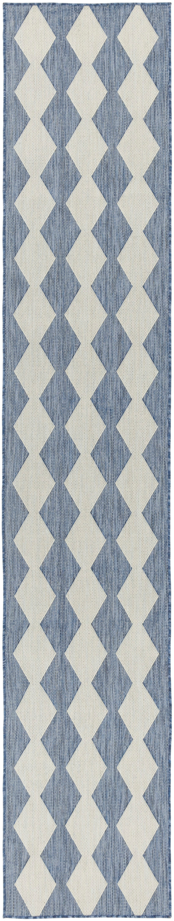 Nourison Home Positano POS04 Navy Blue Contemporary Power-loomed Rug
