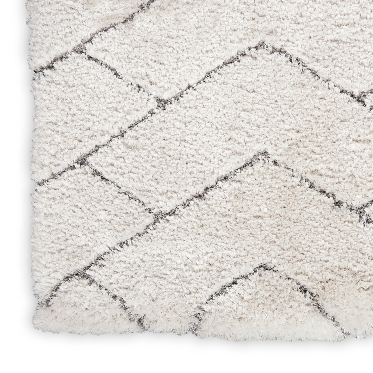 Nourison Home Dreamy Shag  Ivory Grey  Contemporary