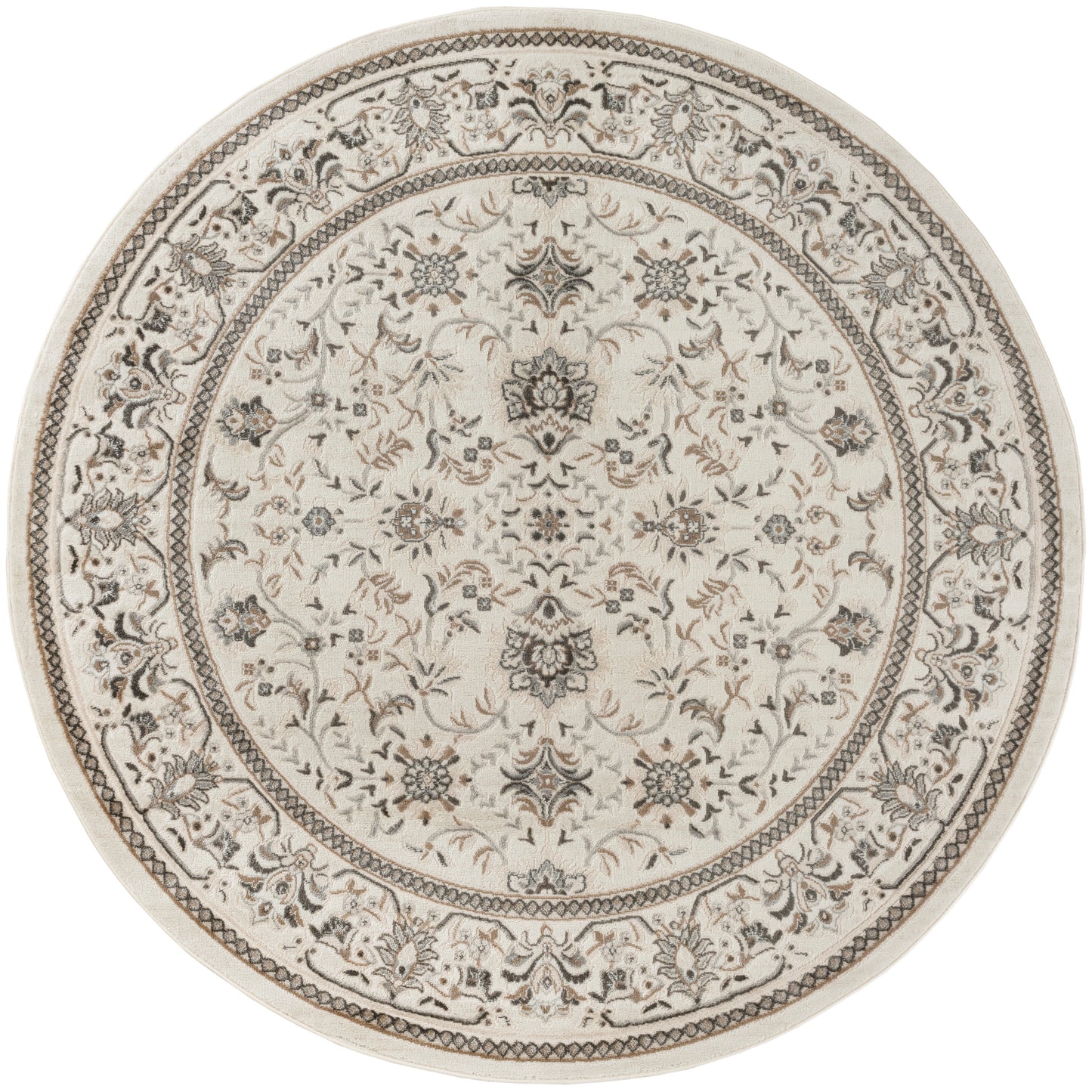 Nourison Home Serenity Home SRH02 Ivory Mocha Traditional Loom-woven Rug