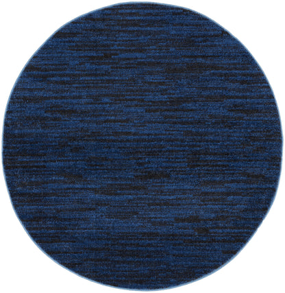 Nourison Home Nourison Essentials NRE01 Midnight Blue Contemporary Power-loomed Rug