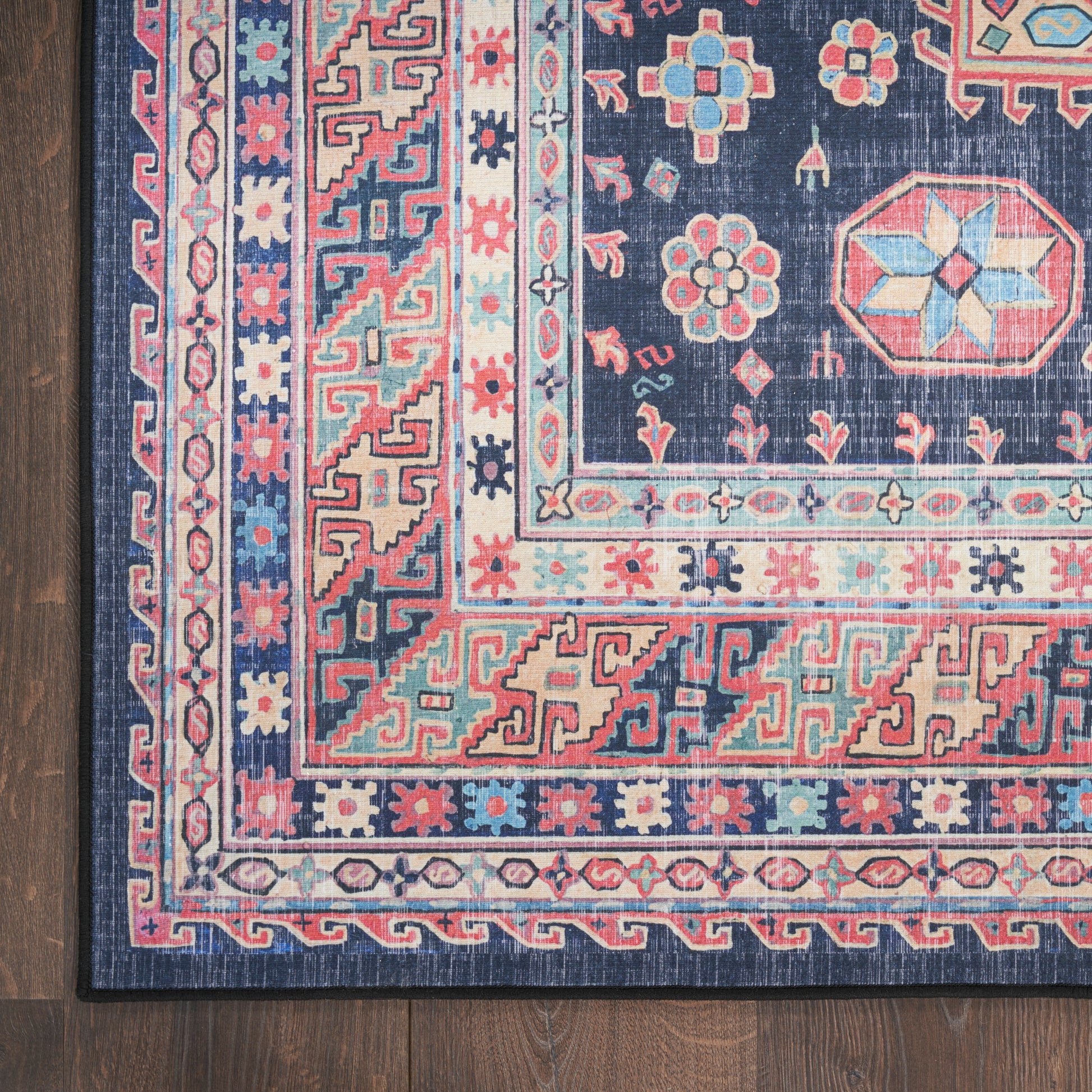 Nourison Home Vintage Home  Navy  Traditional