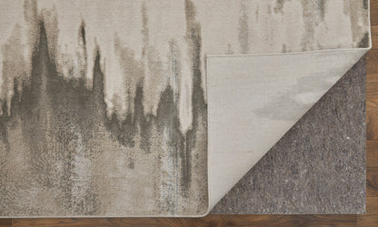 Feizy Micah  Ivory Silver Modern/Casual/Industrial