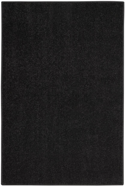 Nourison Home Nourison Essentials NRE01 Black Contemporary Power-loomed Rug