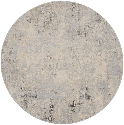 Nourison Home Rustic Textures RUS07 Grey Beige Contemporary Power-loomed Rugs
