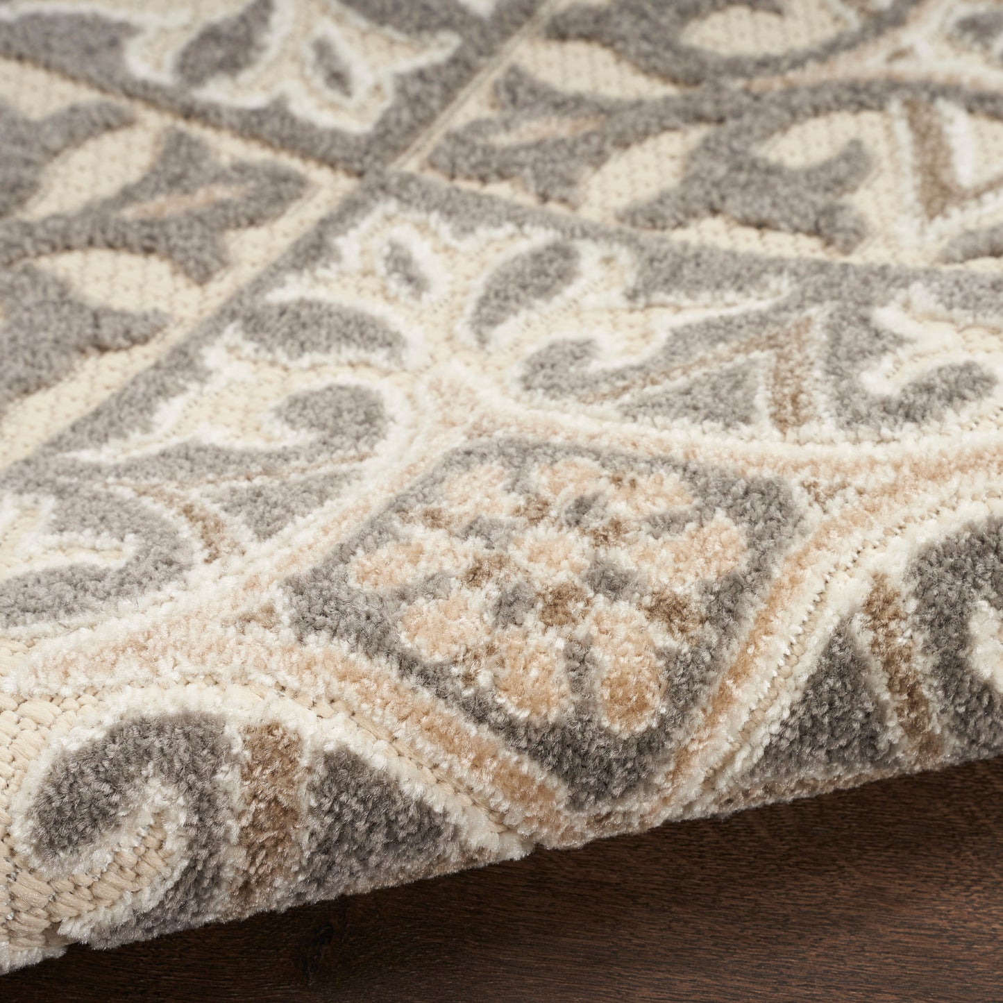 Nourison Home Aloha  Ivory Grey  Contemporary